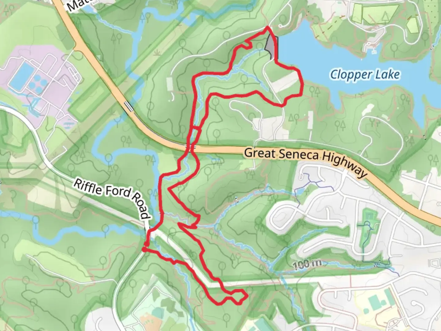 An image depicting the trail Long Draught and Mink Hollow Loop Trail and its surrounding area.