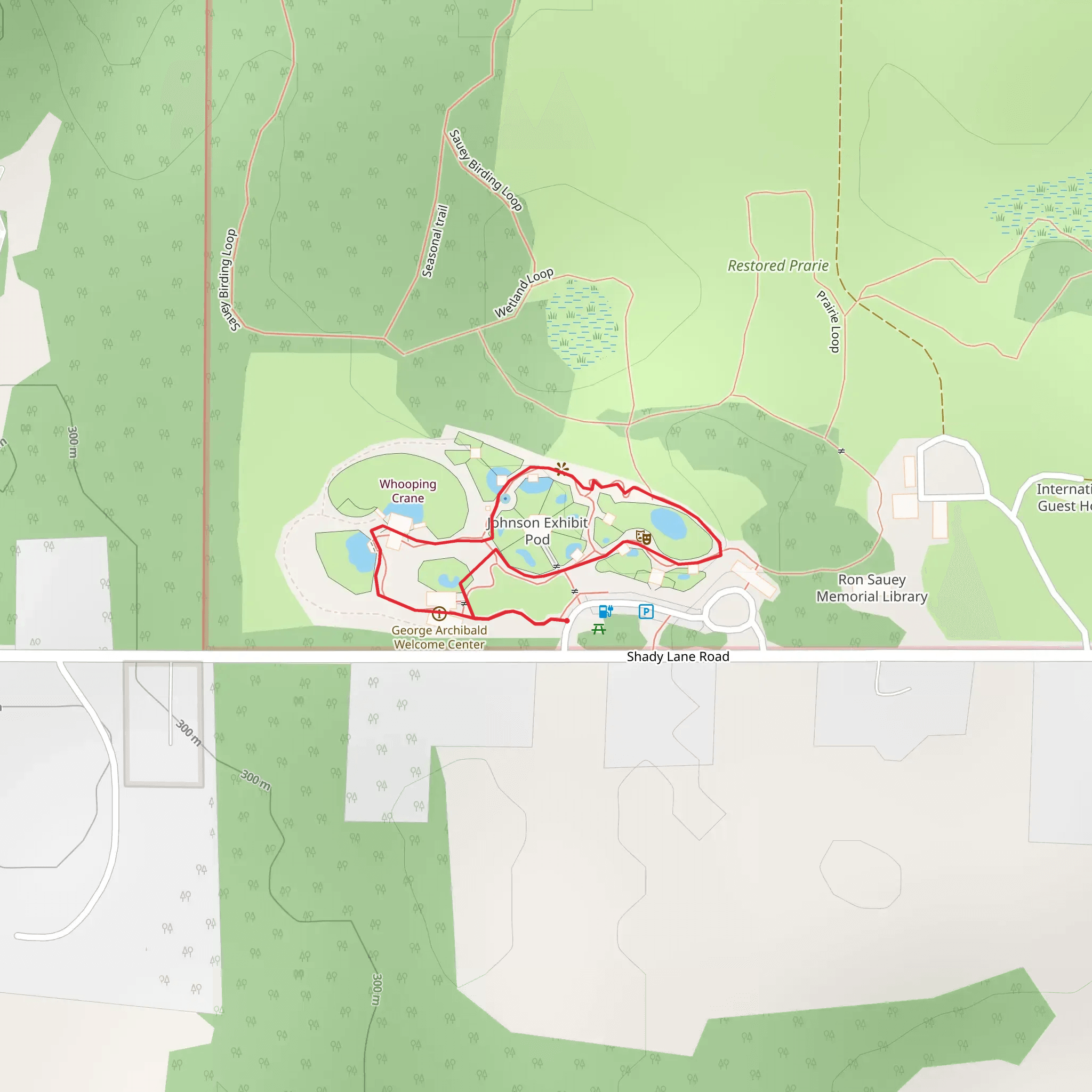 Shady Lane Road Loop mobile static map
