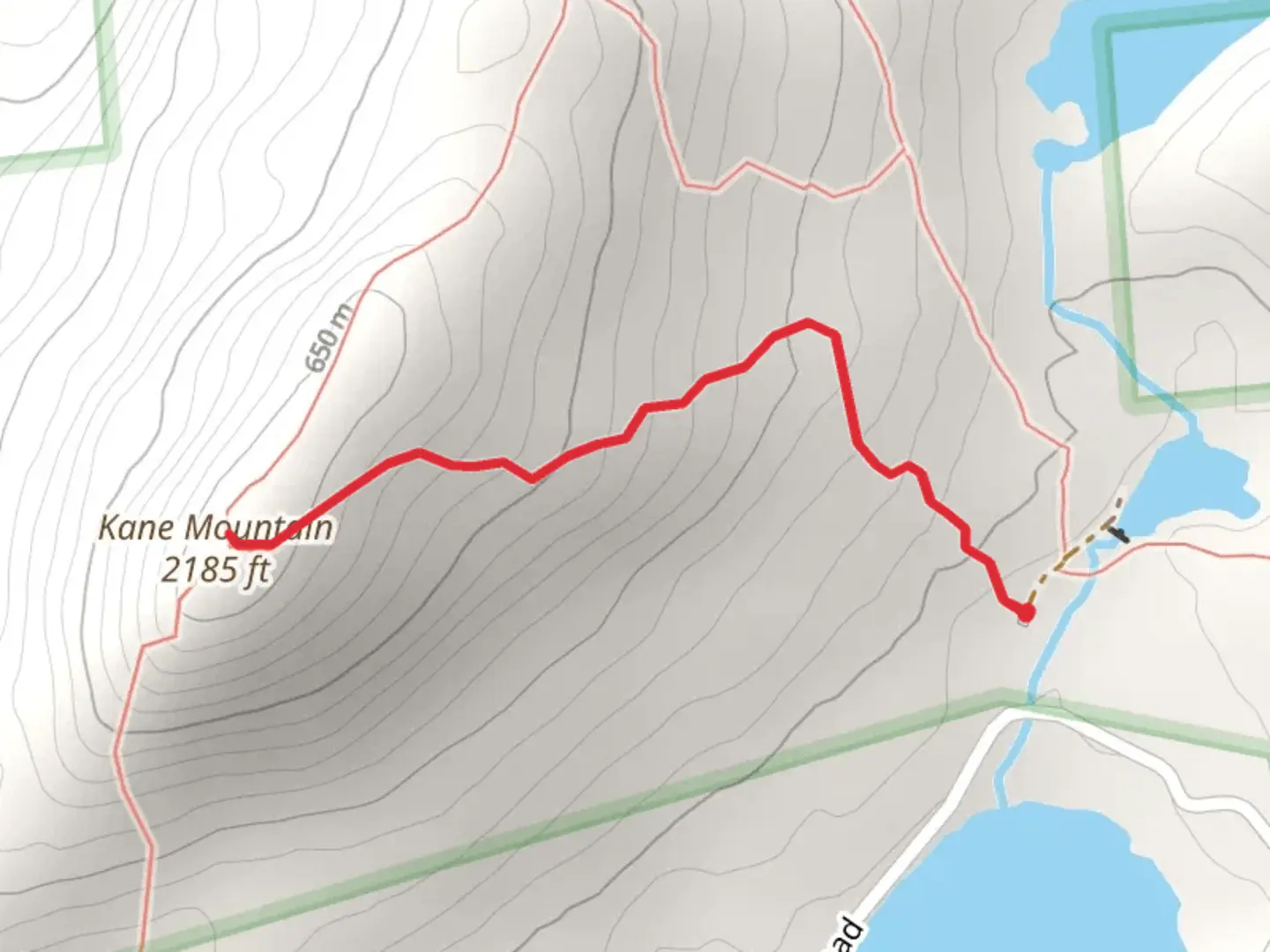 An image depicting the trail Kane Mountain Trail and its surrounding area.