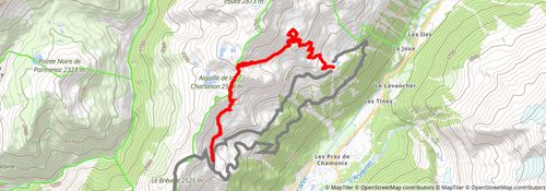 Tour du Mont Blanc alt 24 Map