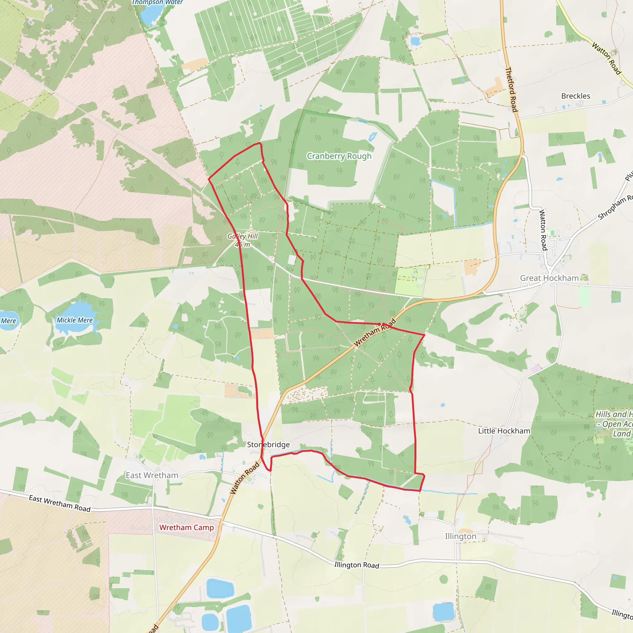 Stonebridge Circular Walk mobile static map