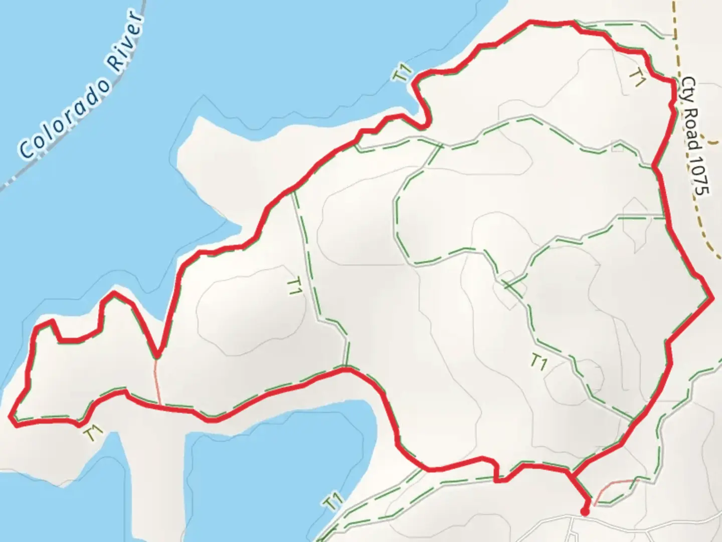 An image depicting the trail Beebrush and Lakeside Loop and its surrounding area.