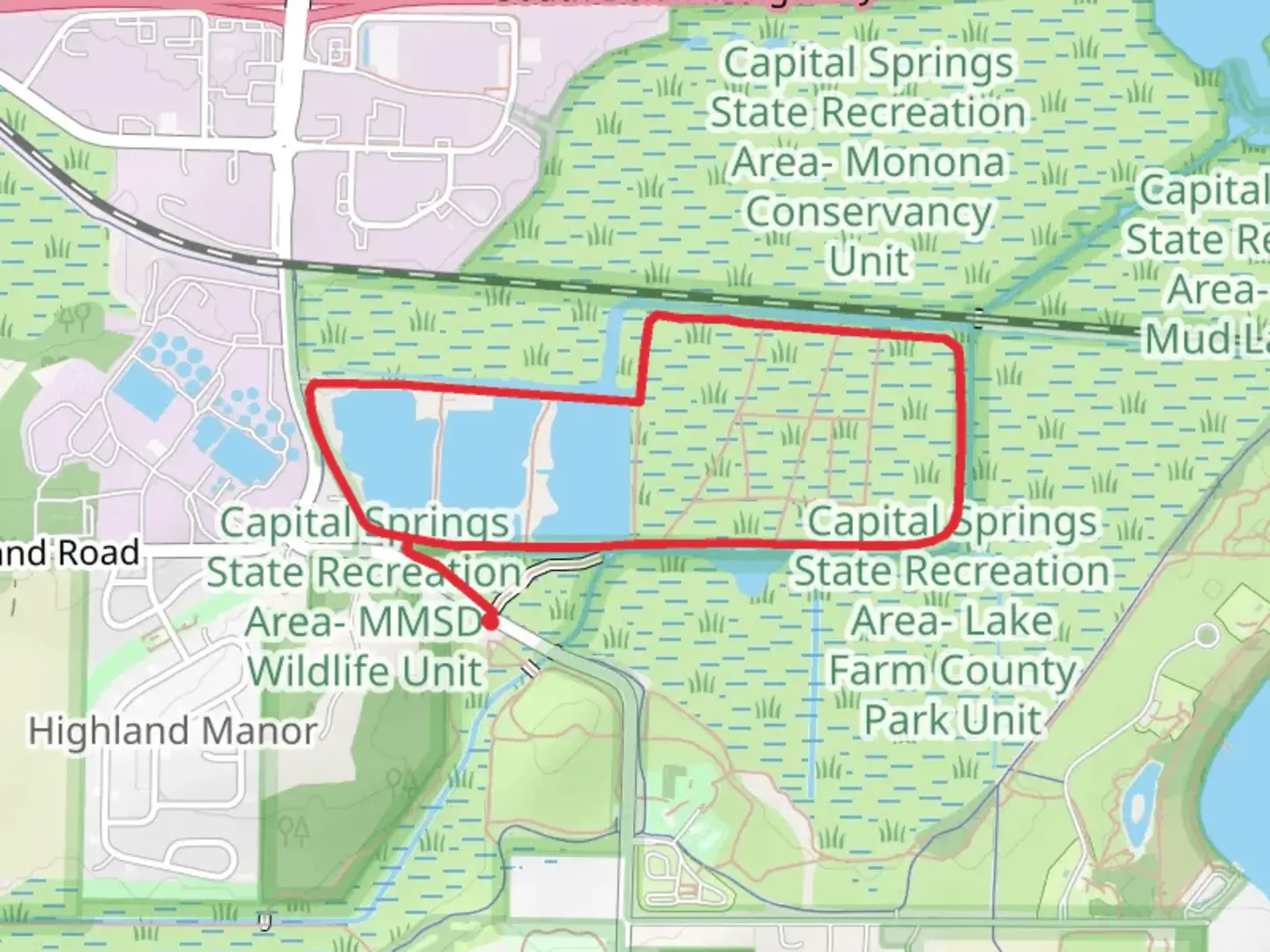 An image depicting the trail Capital City State Trail and its surrounding area.