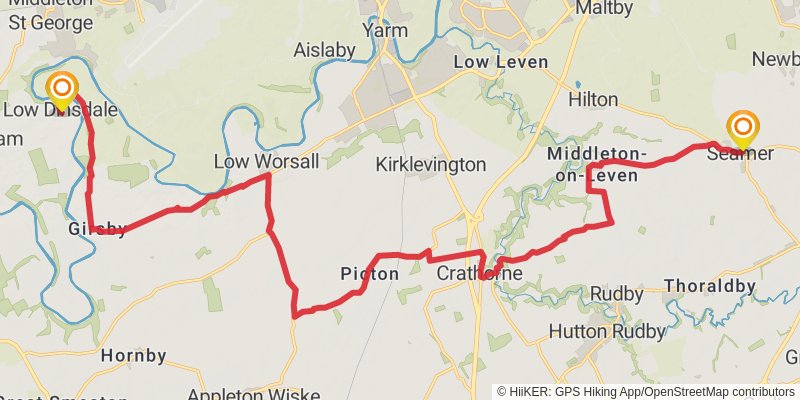 Yorkshire Round stage 22 Map