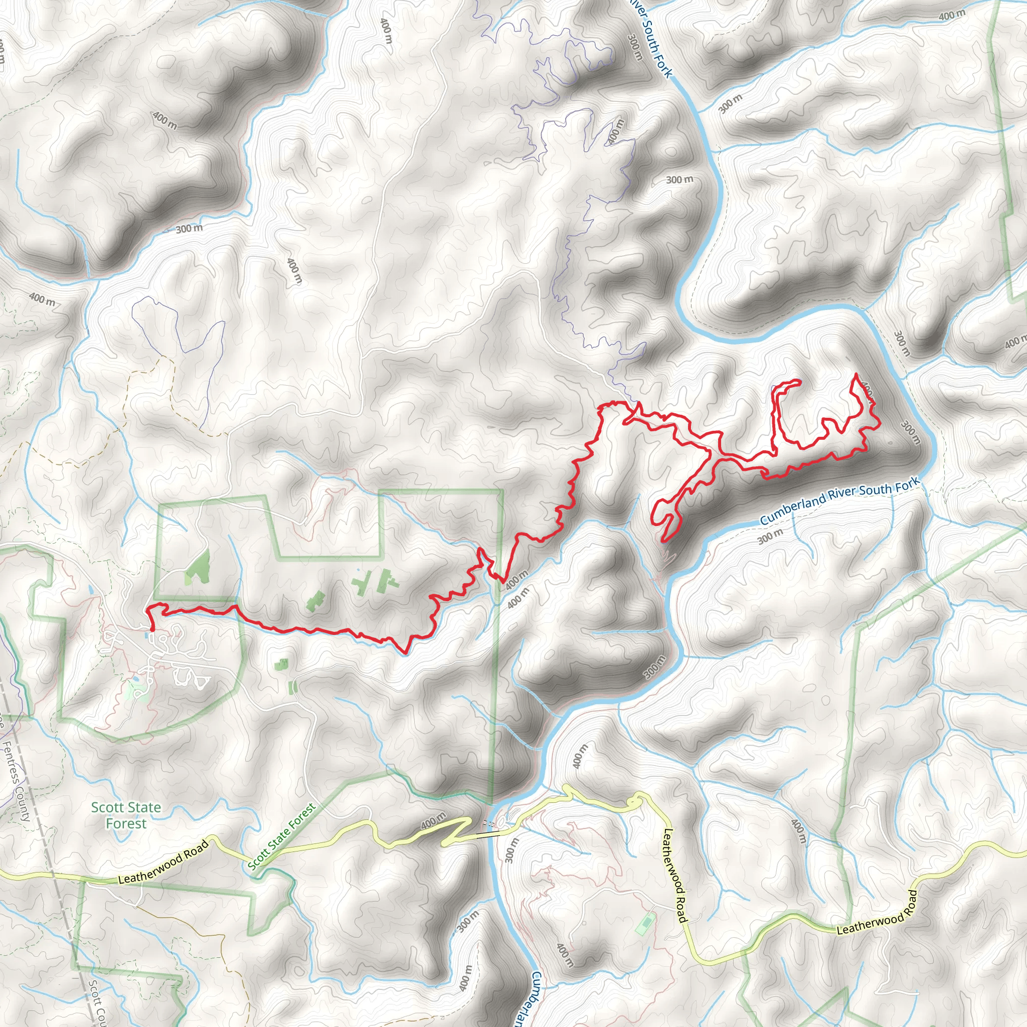 John Litton Farm Hike and Grand Gap Loop mobile static map