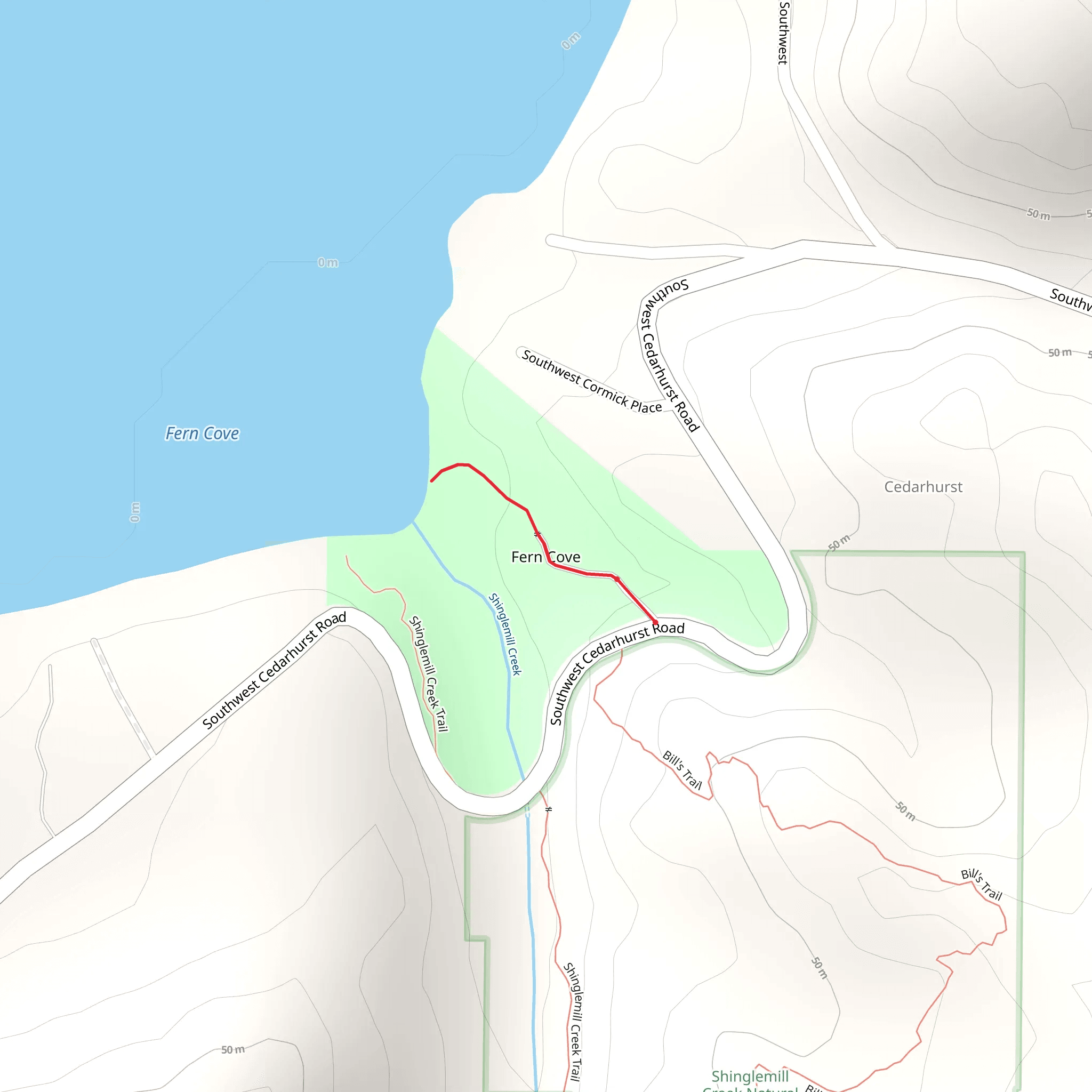 Belle Baldwin House at Fern Cove mobile static map