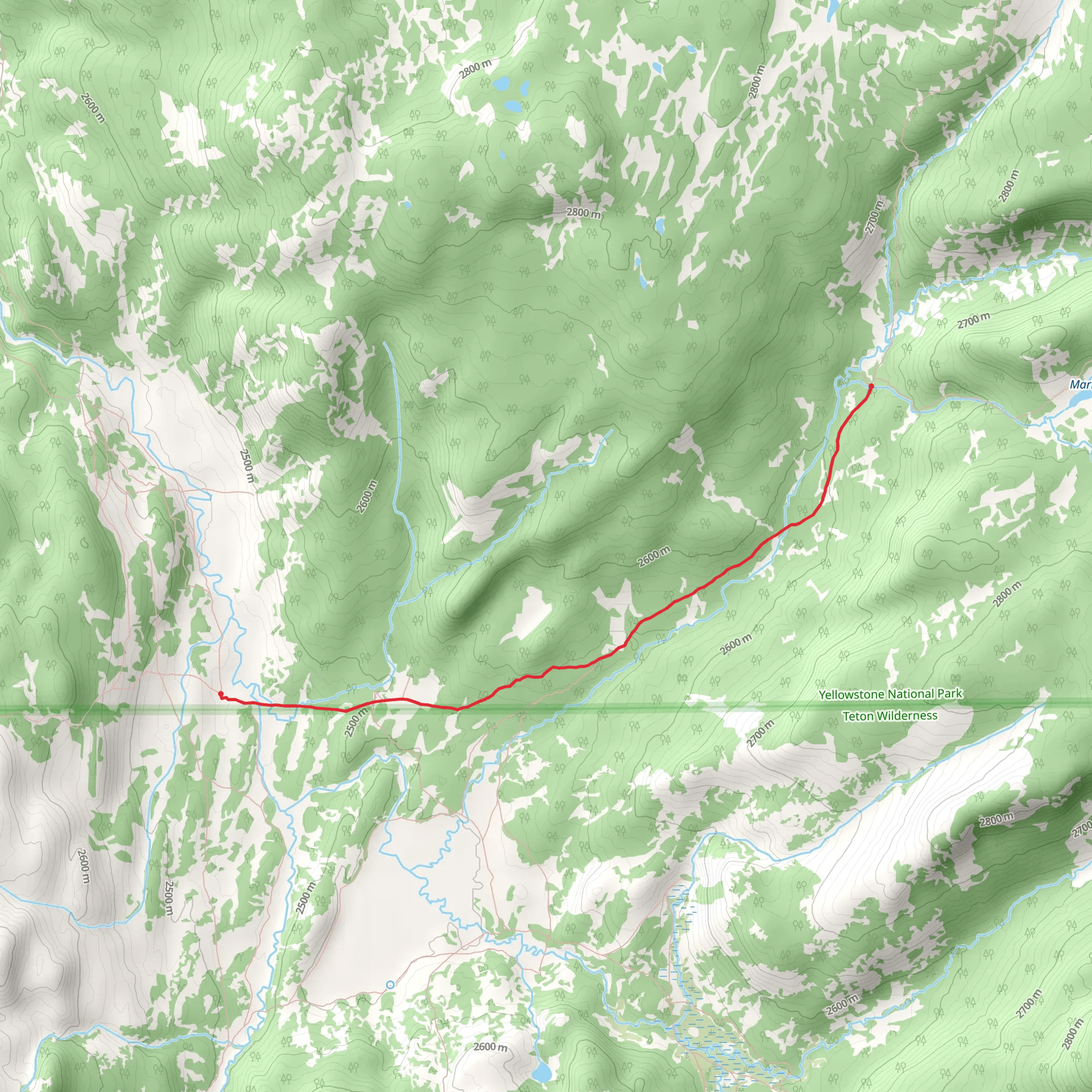 South Boundary-Lynx Creek Trail mobile static map