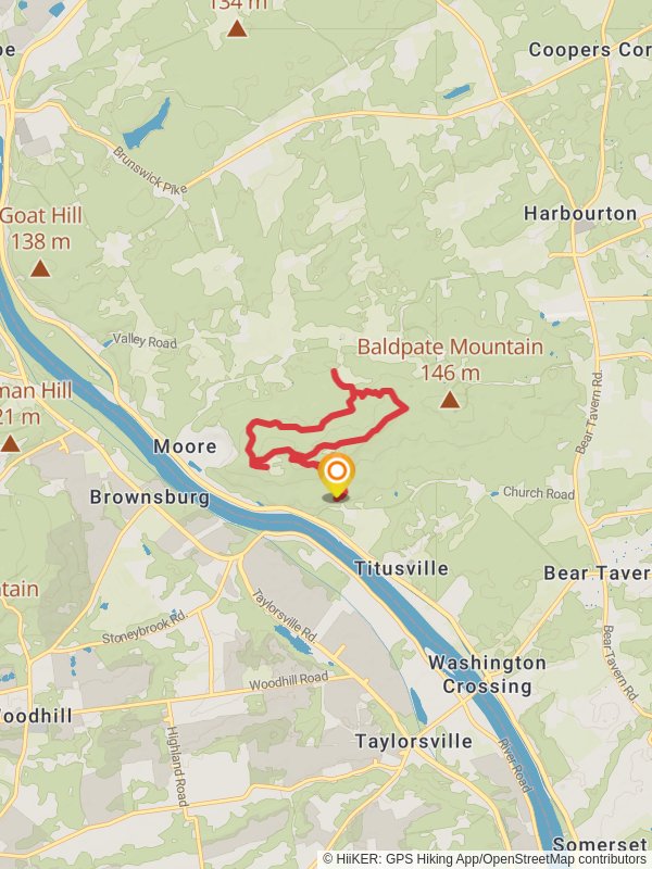 Strawberry Hill and Ridge Trail mobile static map