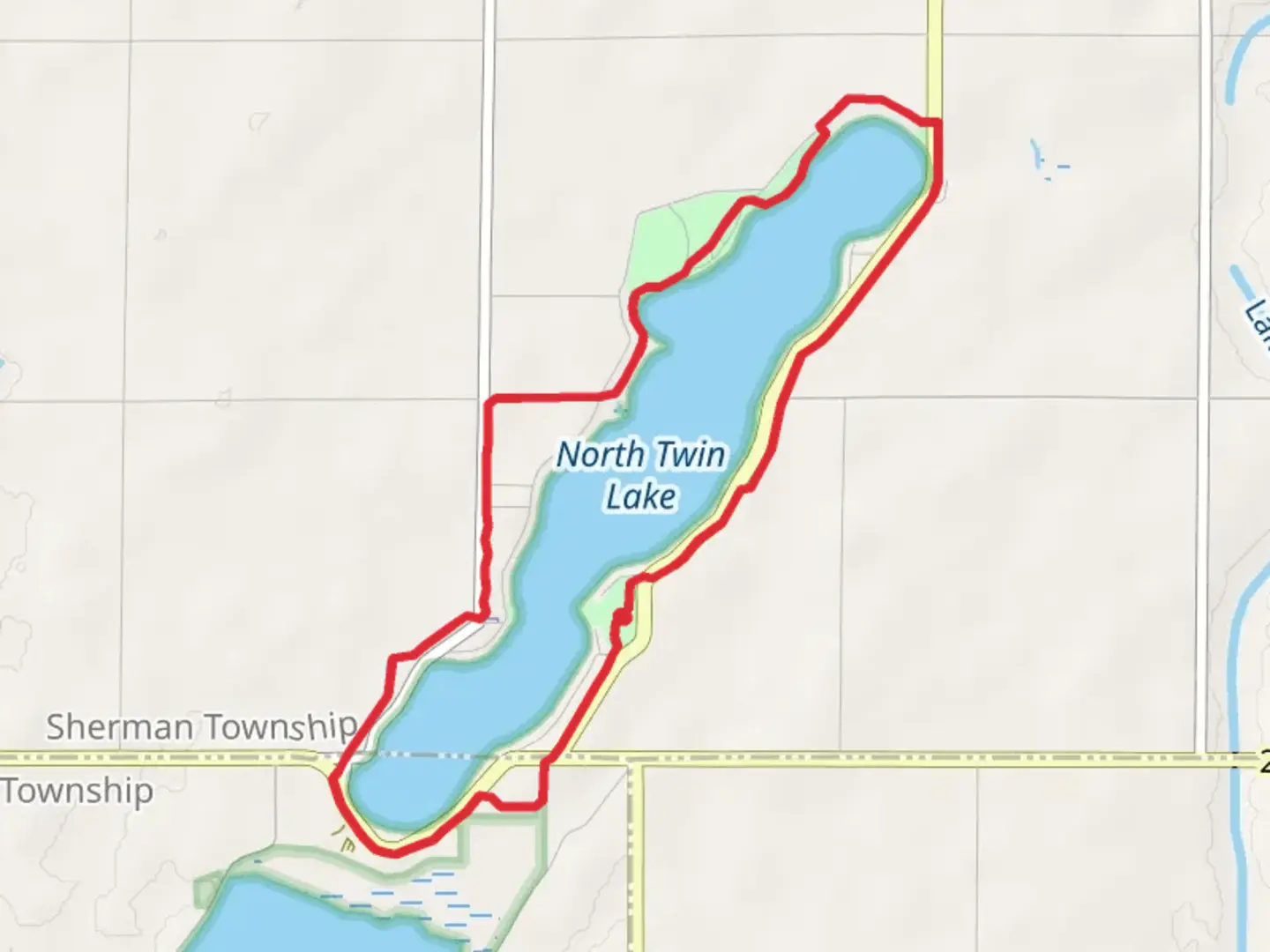 An image depicting the trail North Twin Lake Loop and its surrounding area.