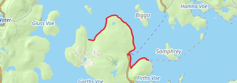 Coastal Walk of Shetland - East stage 12 Map