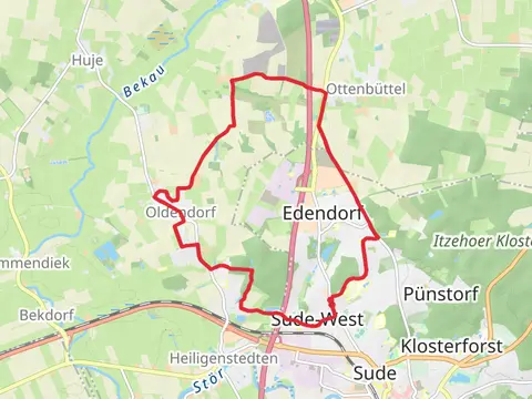 Angelsee Heiligenstedten via Holzhofer Weg