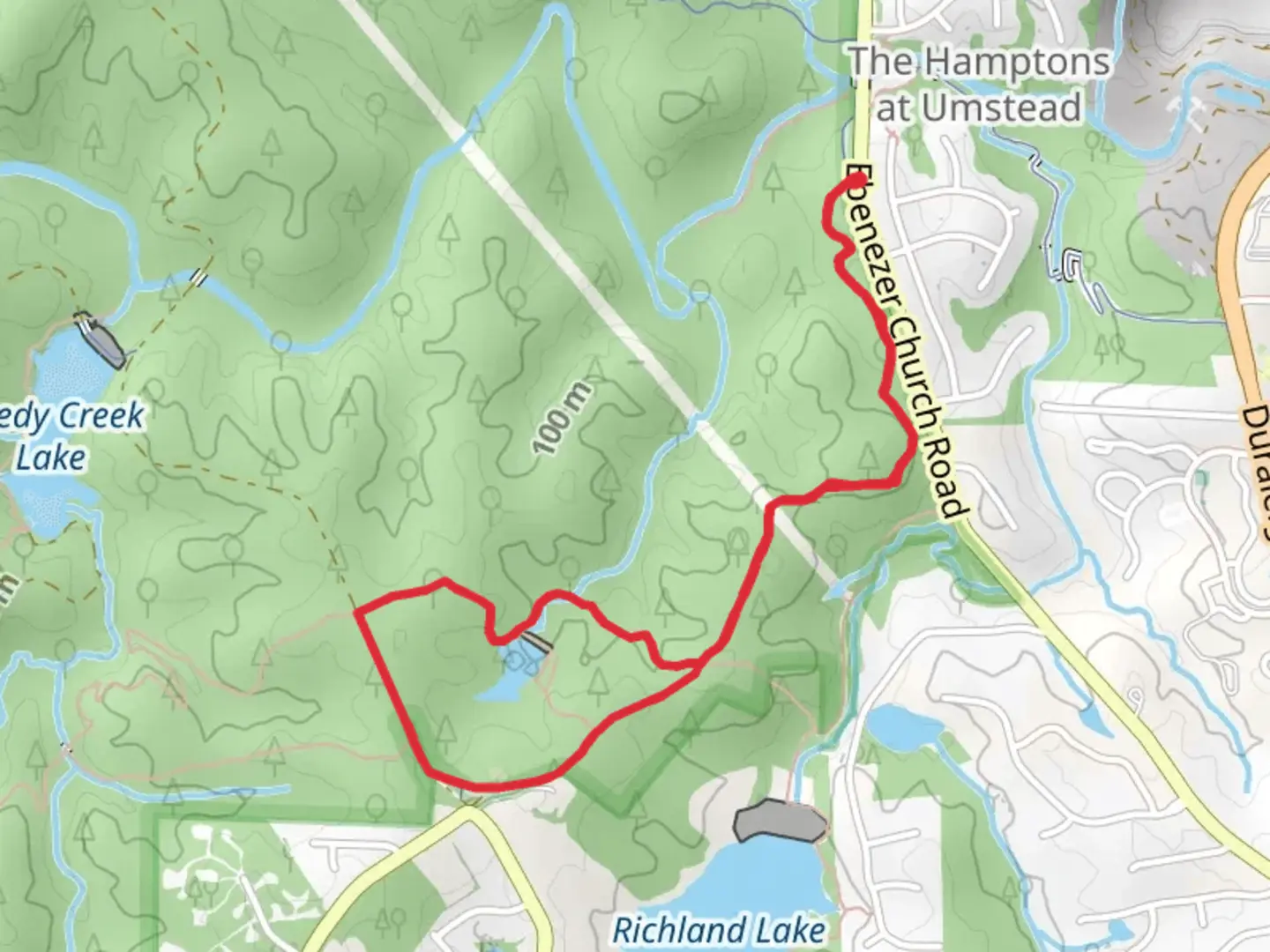 An image depicting the trail South Turkey Creek Trail and Loblolly Trail and its surrounding area.
