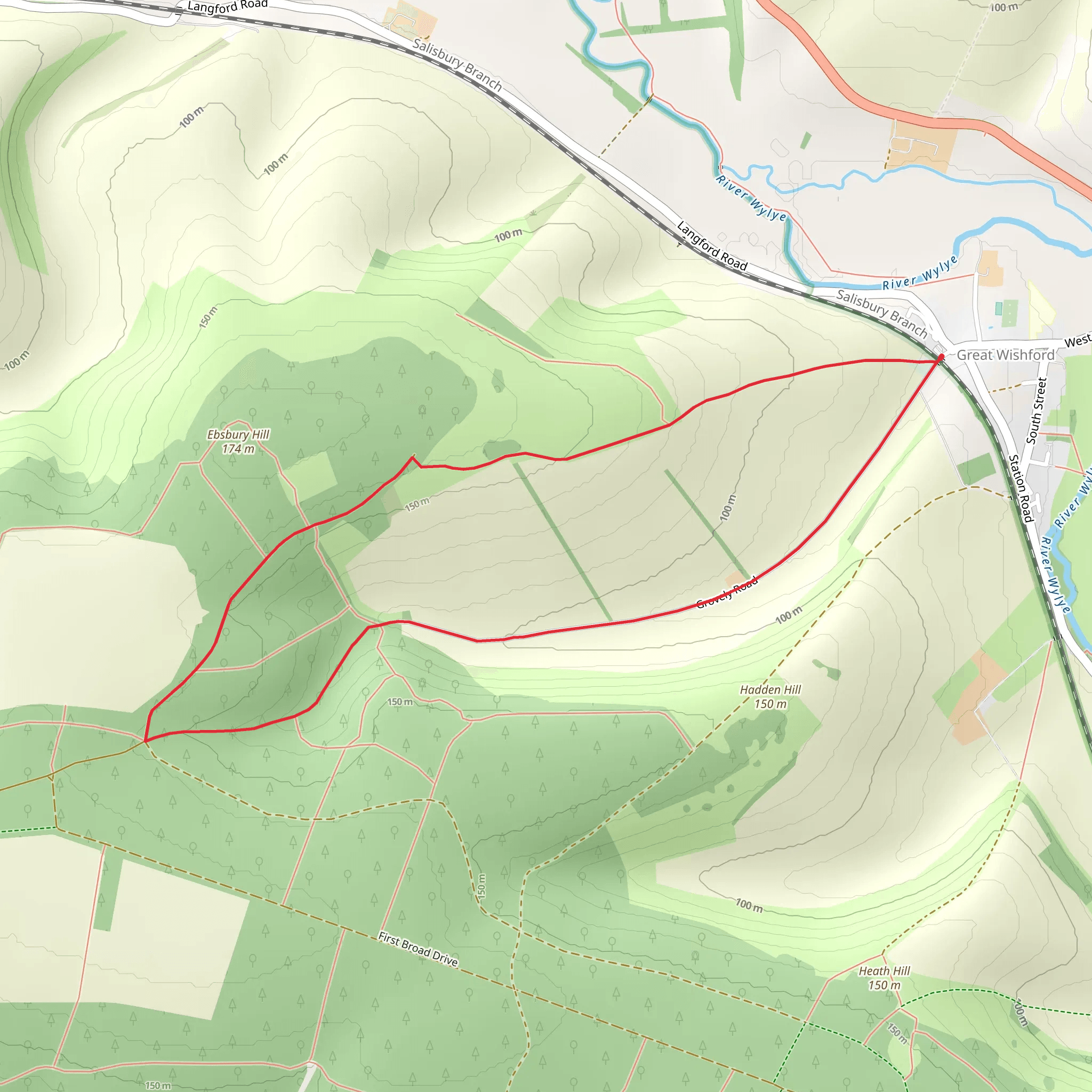 Bemmer Hills via Monarch's Way mobile static map