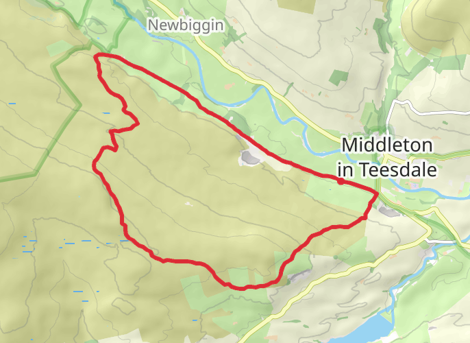 Rowton beck waterfall mobile static map