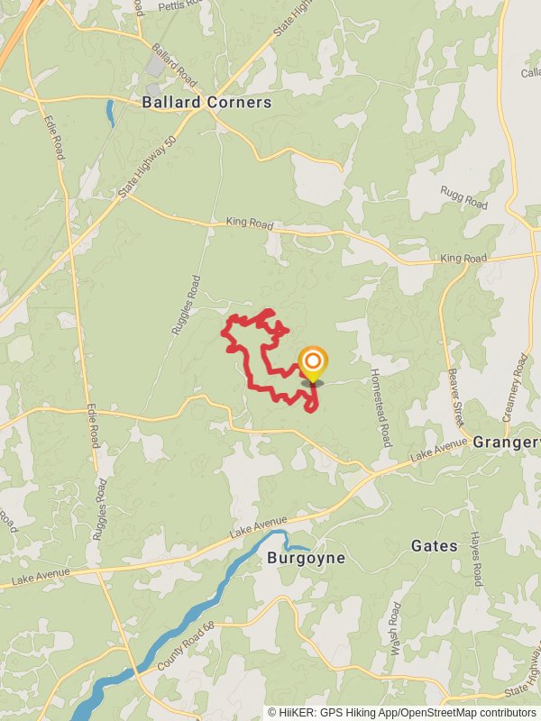 Cold Brook via Orange Trail and Kalabus Perry Trail Loop