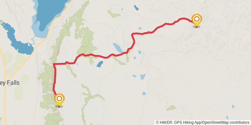 Oregon Desert Trail stage 21 Map