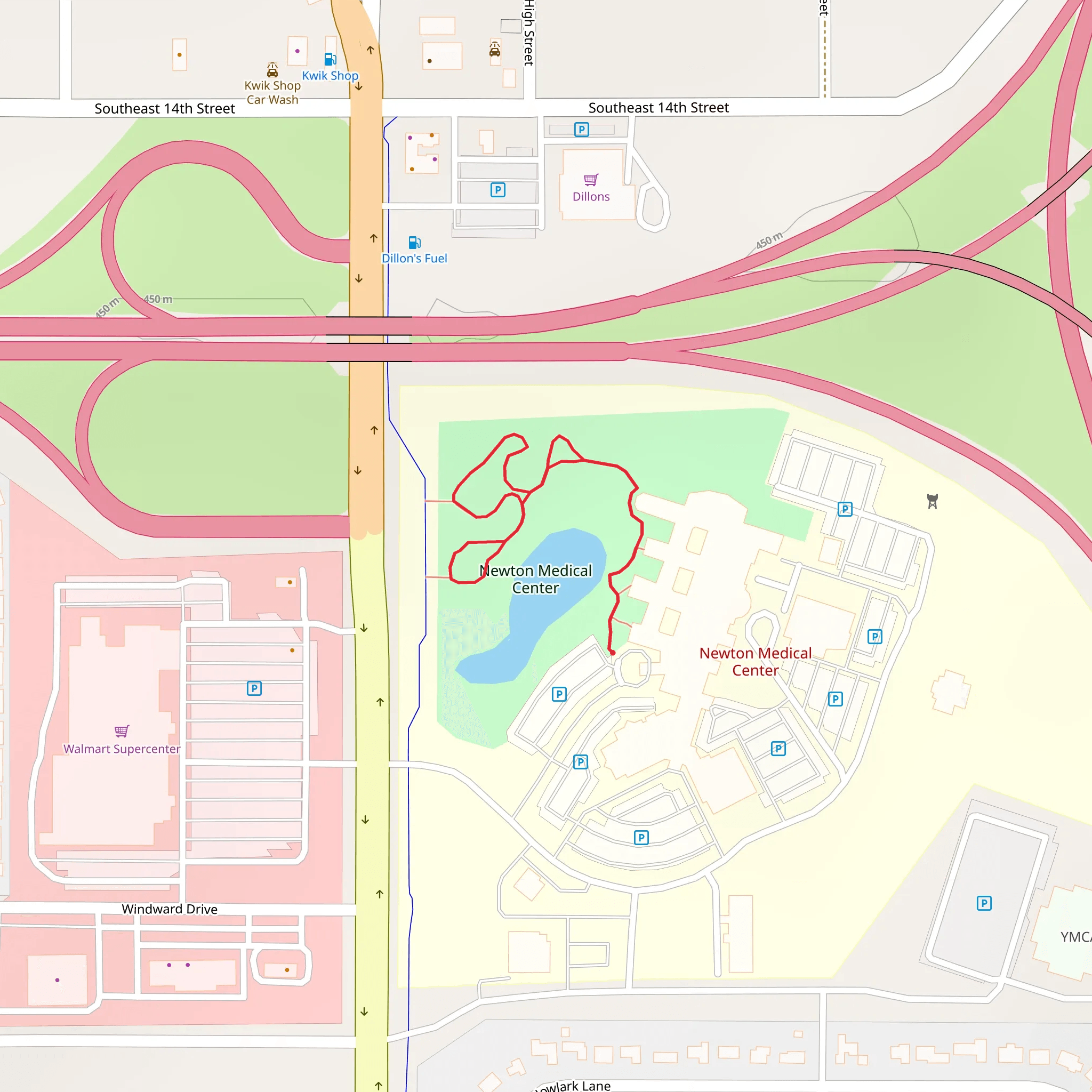 Newton Medical Center mobile static map