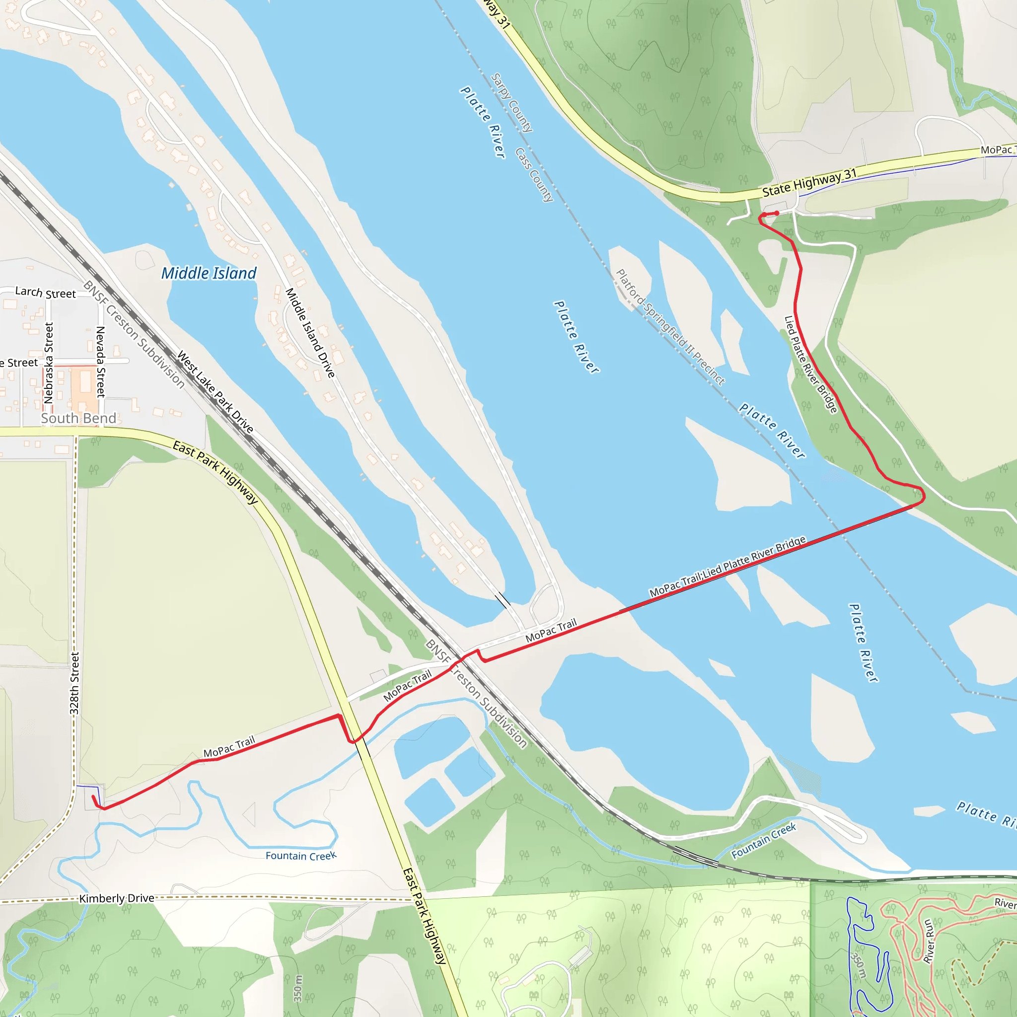 Platte River Connection mobile static map