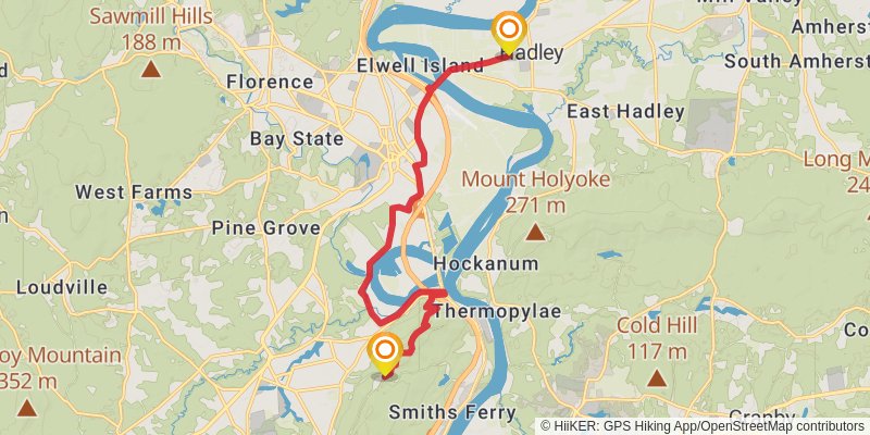 Metacomet-monadnock Trail stage 3 Map