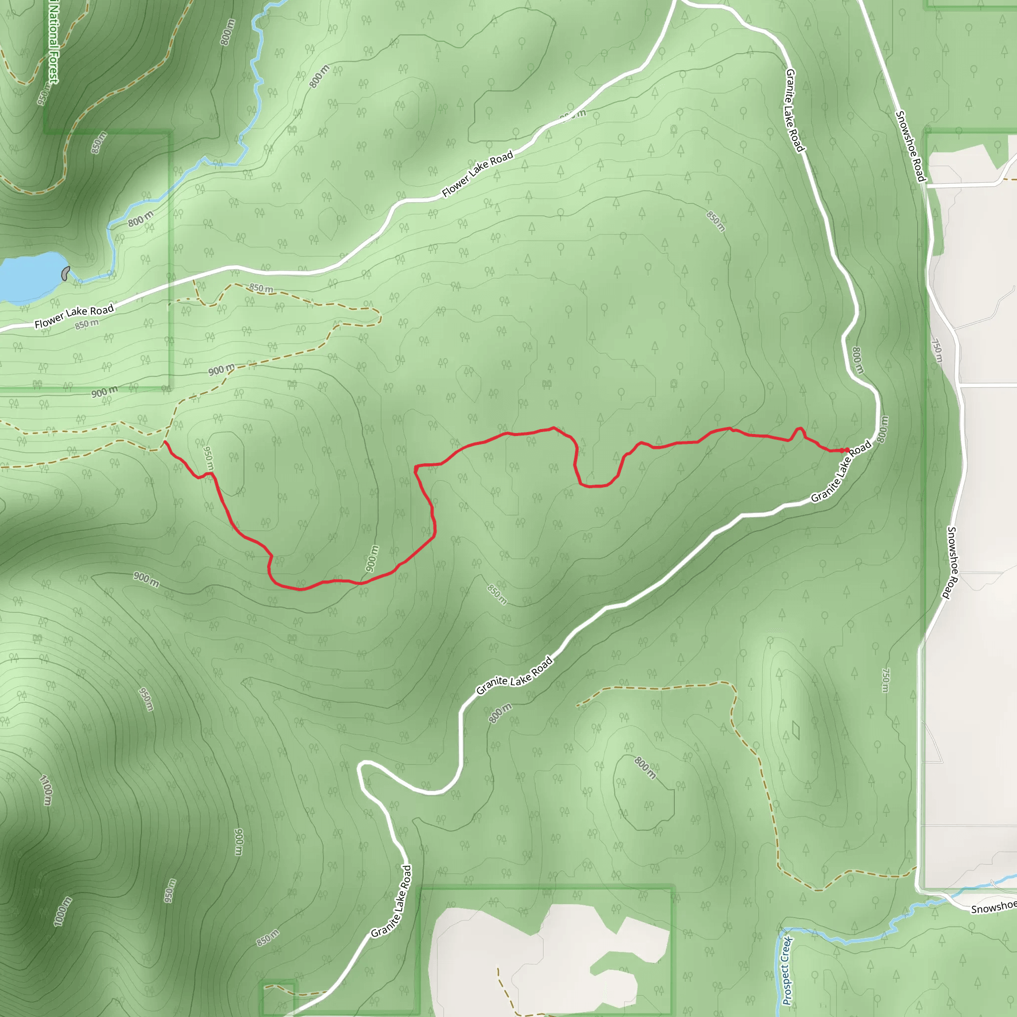 Flower Bypass Trail mobile static map