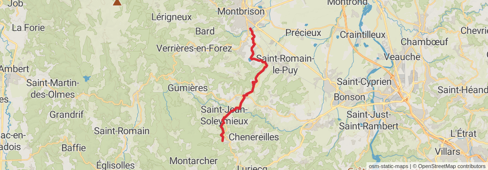 Camino Strasbourg-Saint Jean Pied de Port via Le Puy stage 41 Map