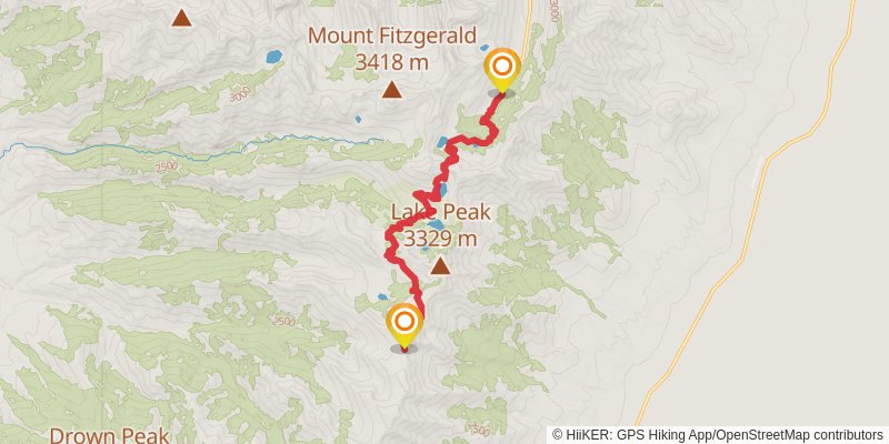 Ruby Crest Trail stage 4 Map