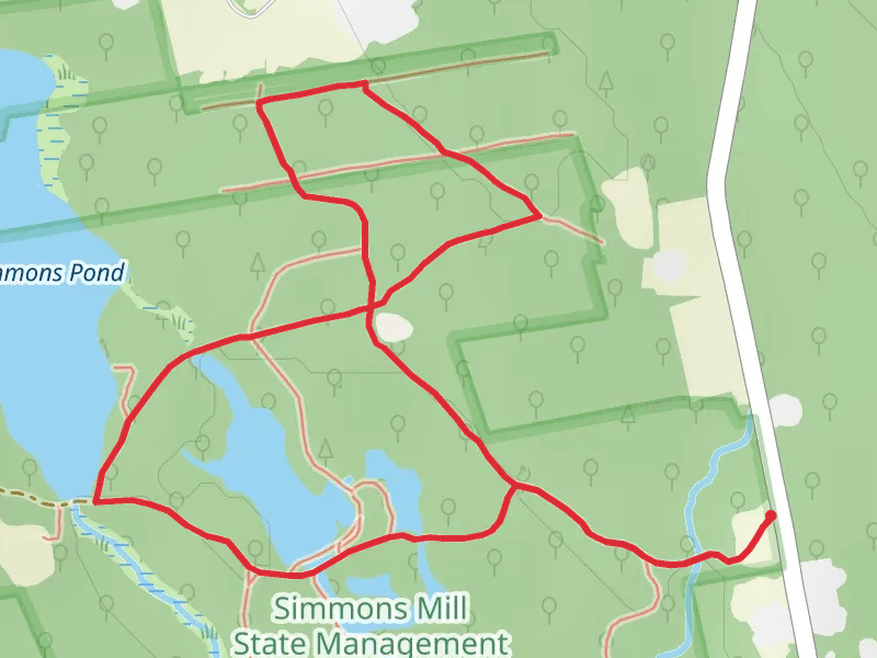 Simmons Pond and John Dyer Loop Trail