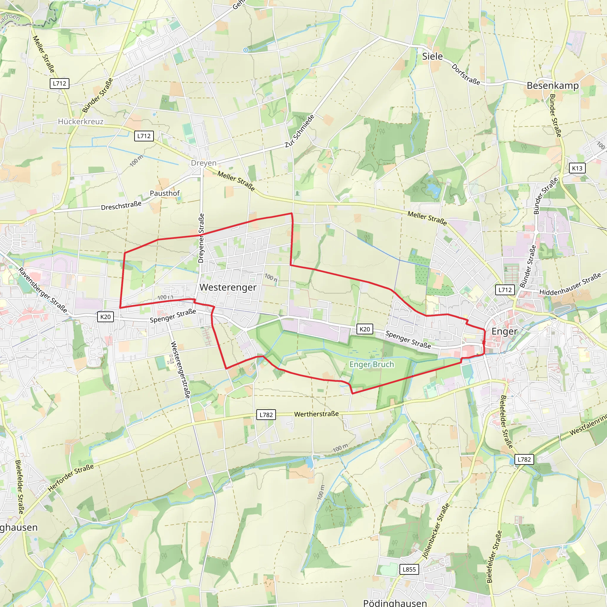 Enger Rundweg mobile static map