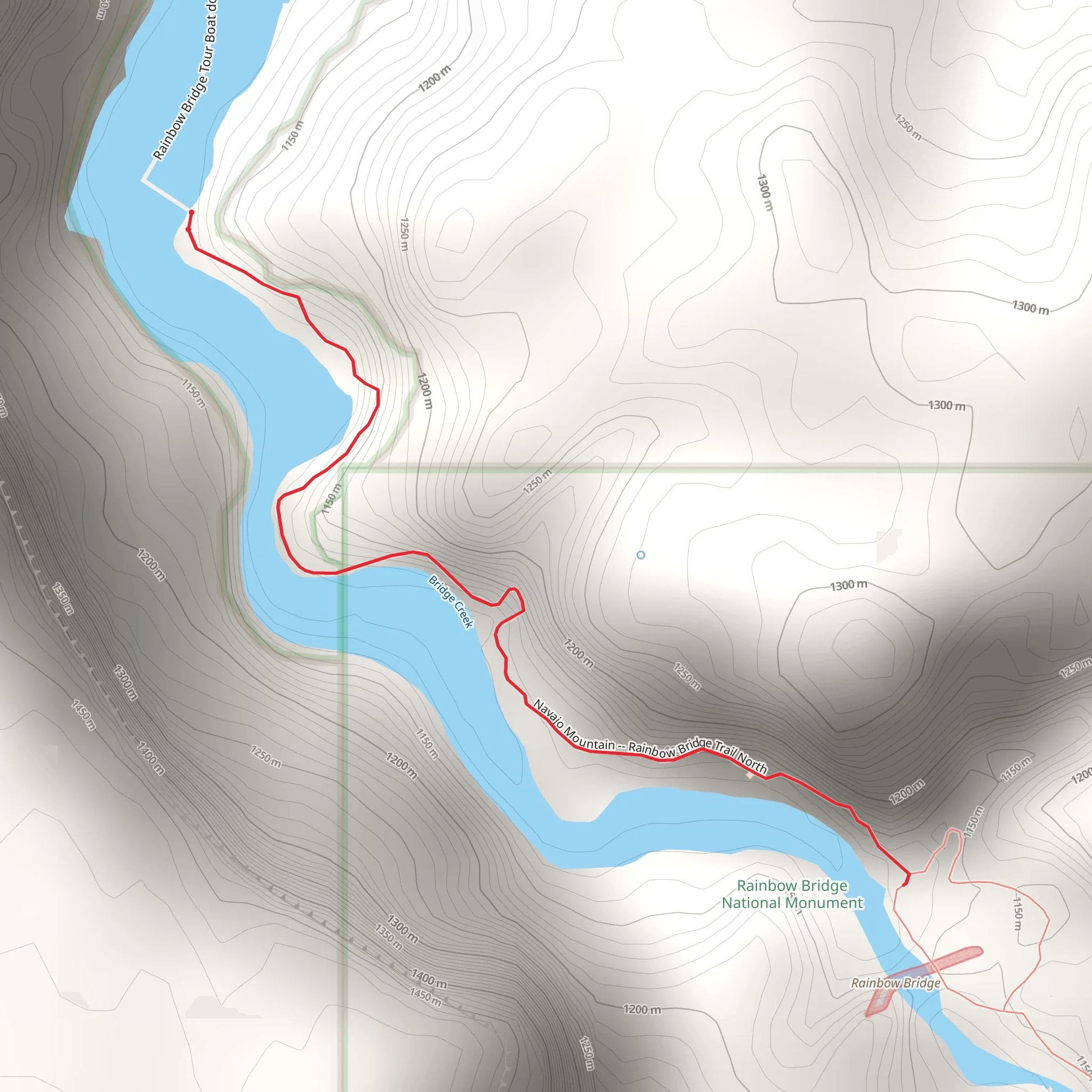 Bridge Creek Out and Back mobile static map