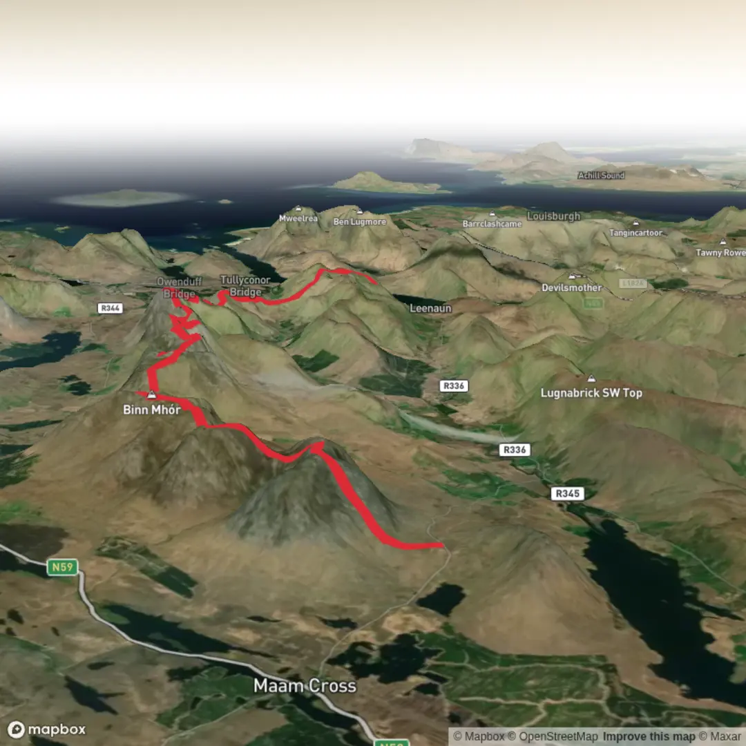 An image depicting the trail Mamturks Challenge and its surrounding area.