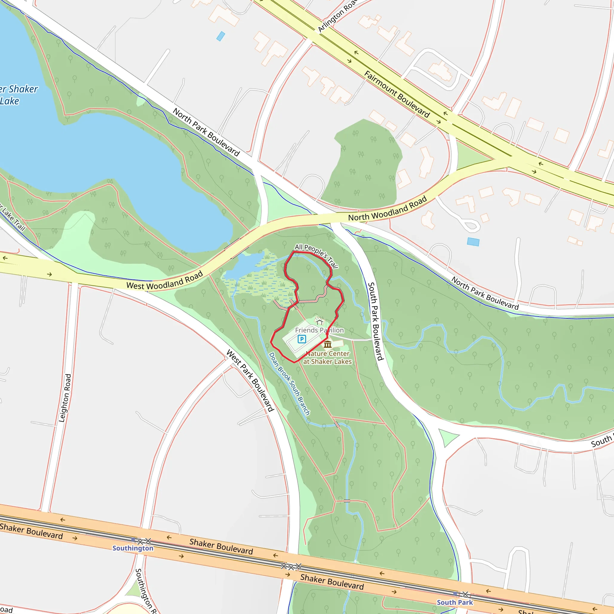 All People's Loop Trail mobile static map