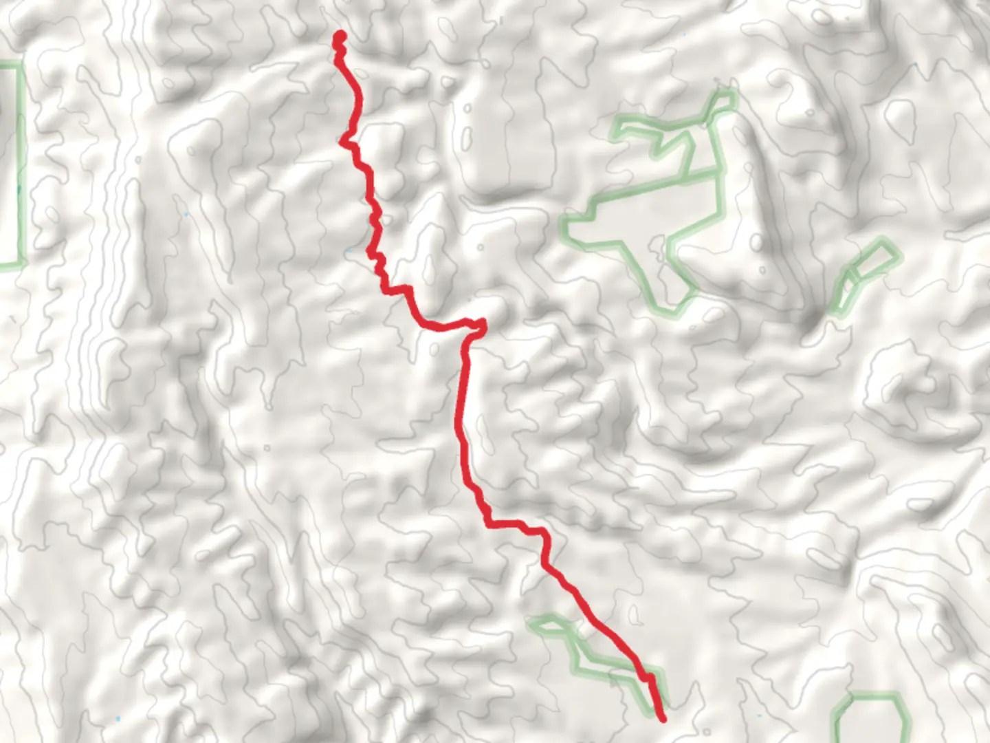 An image depicting the trail Cañada de Borracho and its surrounding area.