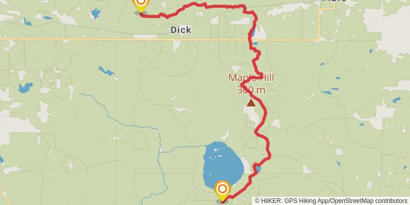 North Country Trail - Michigan Northeast stage 7 Map
