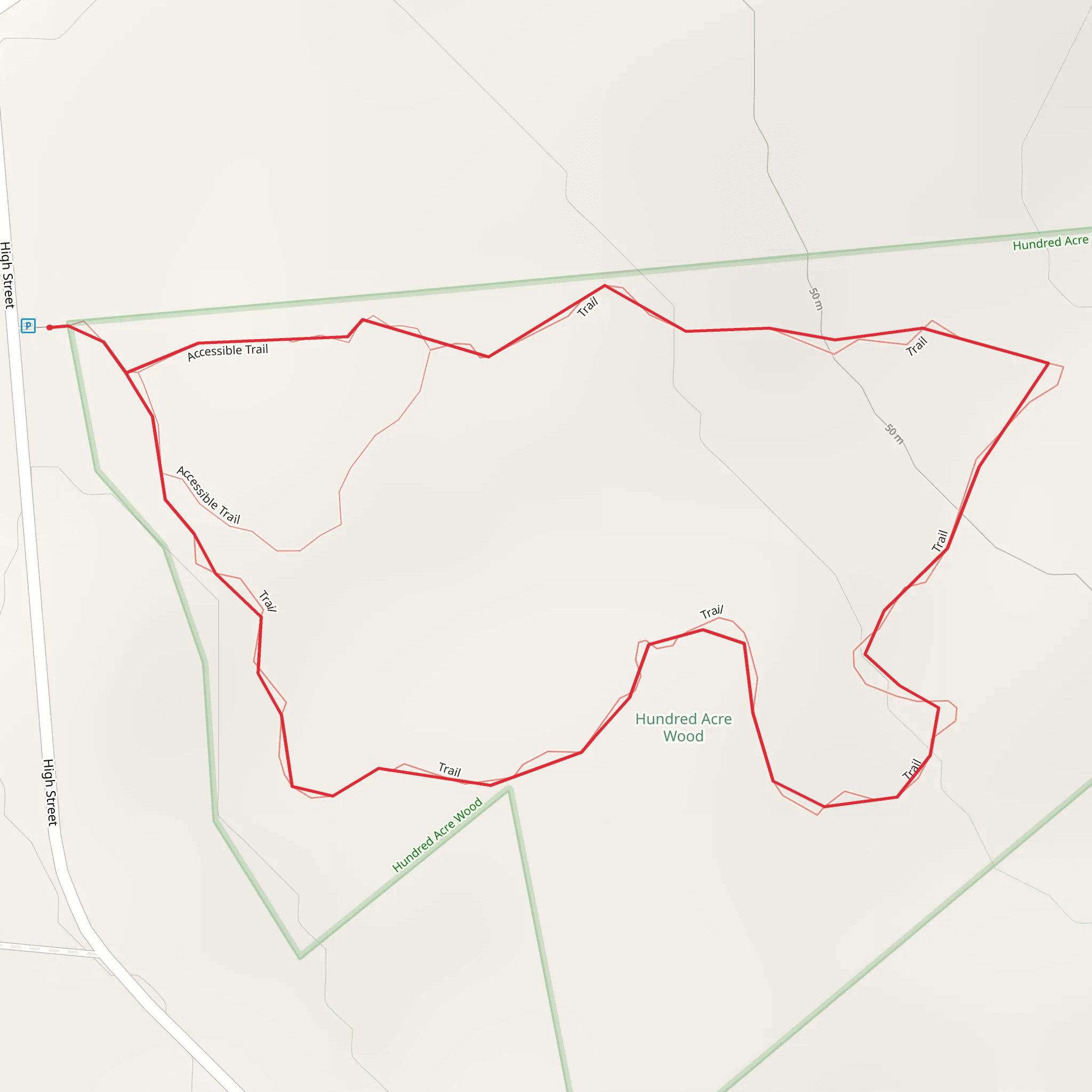 High Street Loop mobile static map