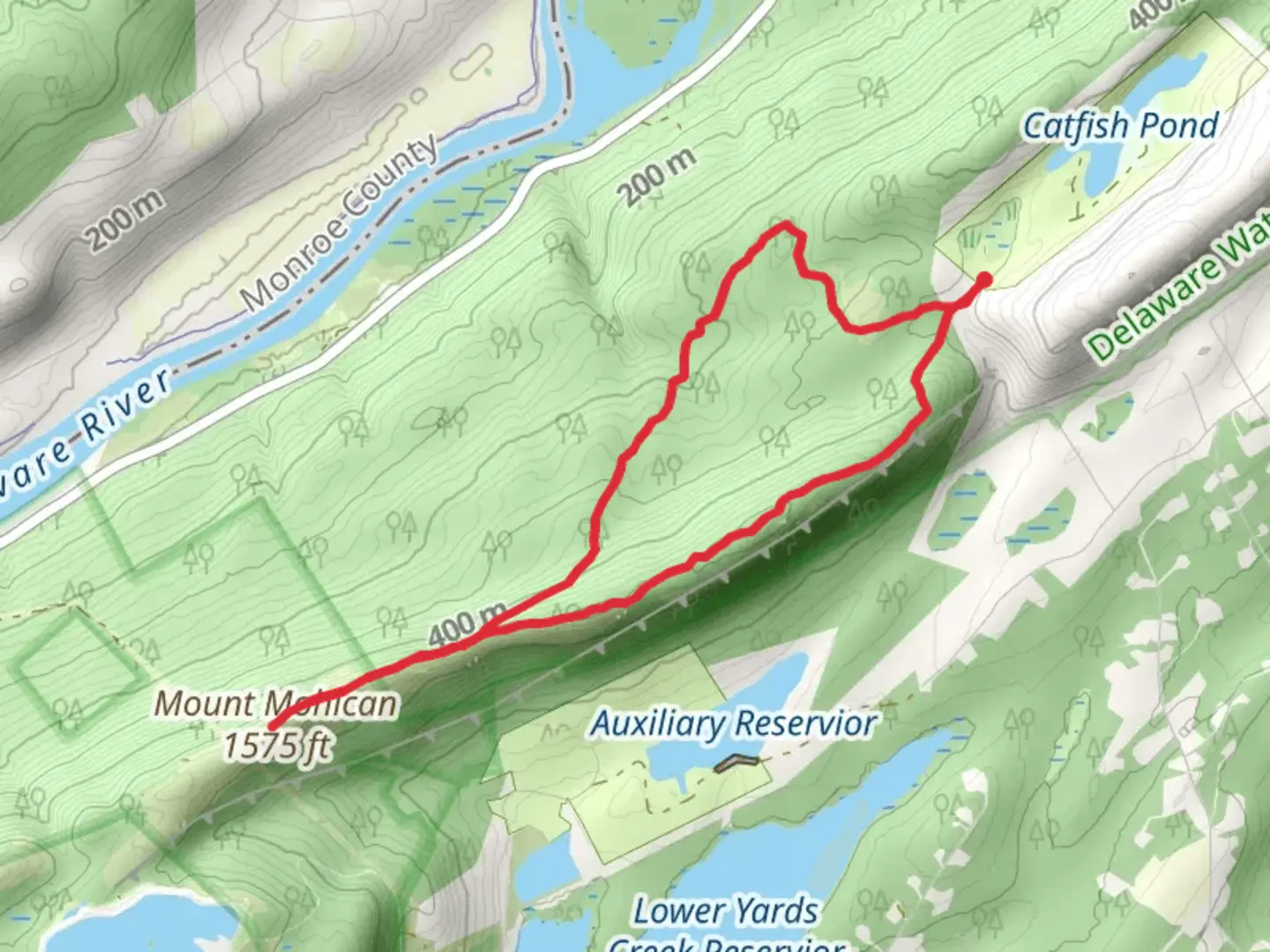 An image depicting the trail Raccoon Ridge - Kaiser Loop Trail and its surrounding area.