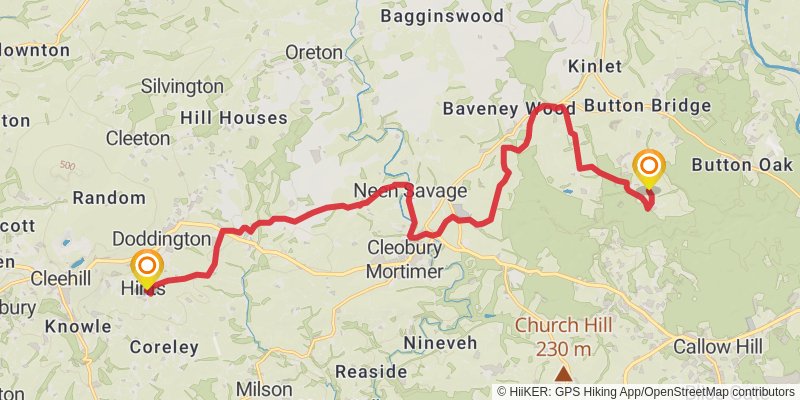 Elan Valley Way stage 3 Map