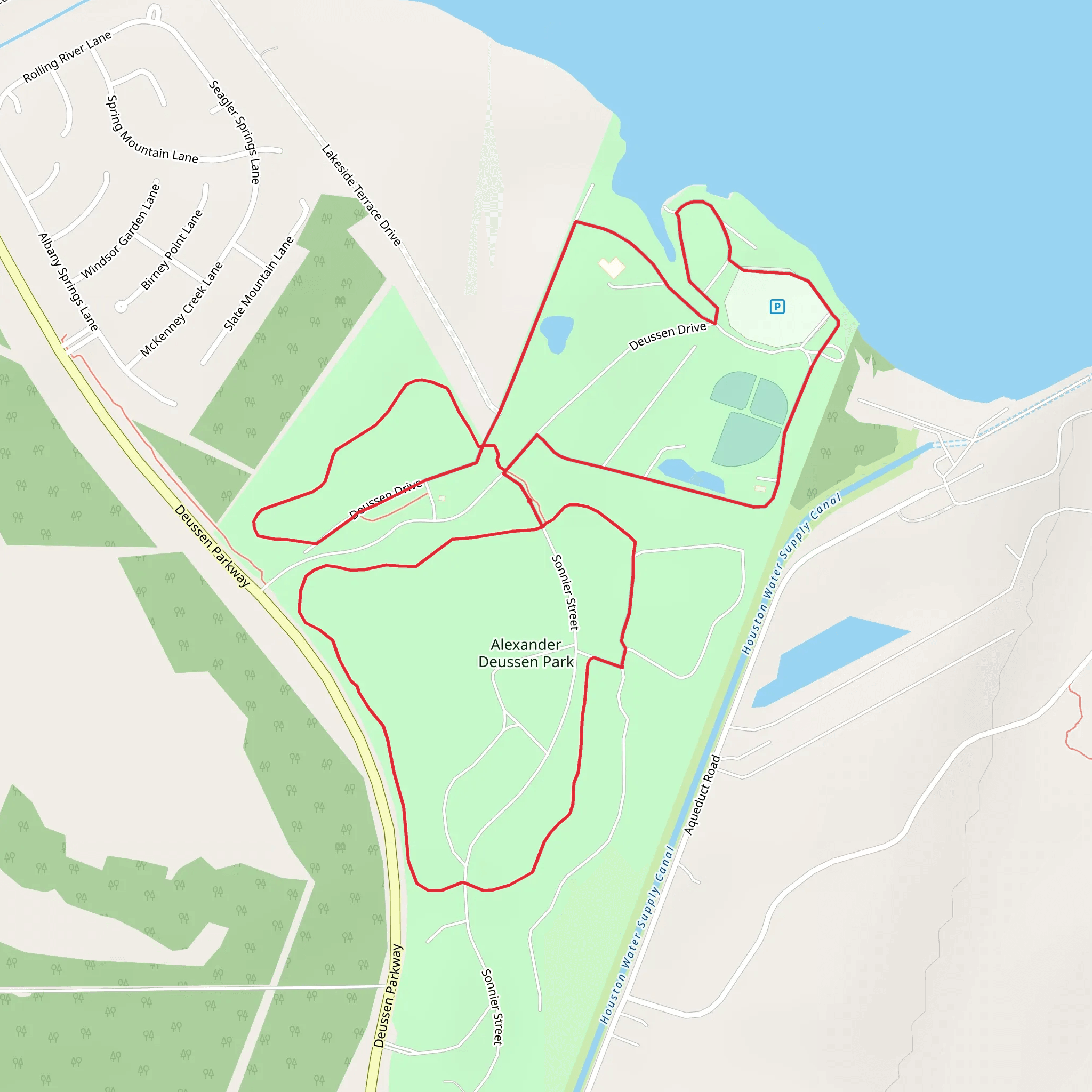 Alexander Deussen Park Loop mobile static map