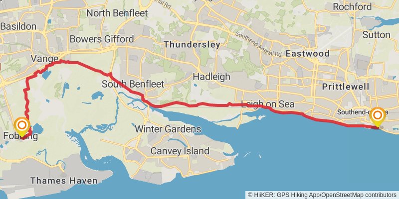 Thames Estuary Trail stage 2 Map