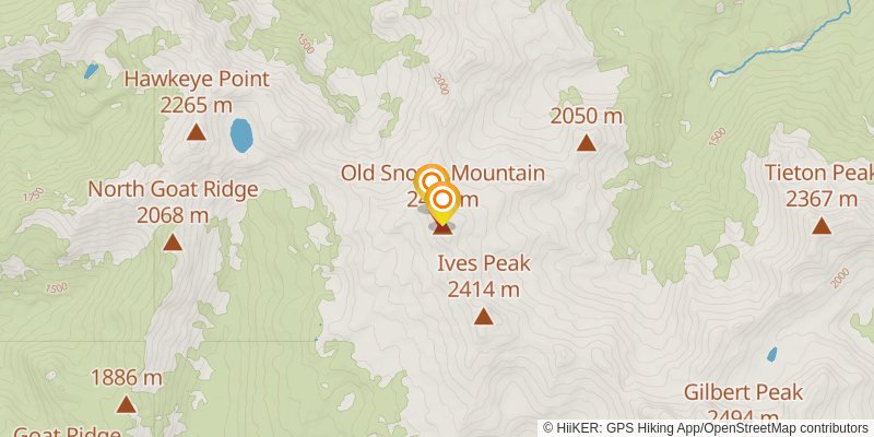 Goat Rocks Circuit spur 2 Map