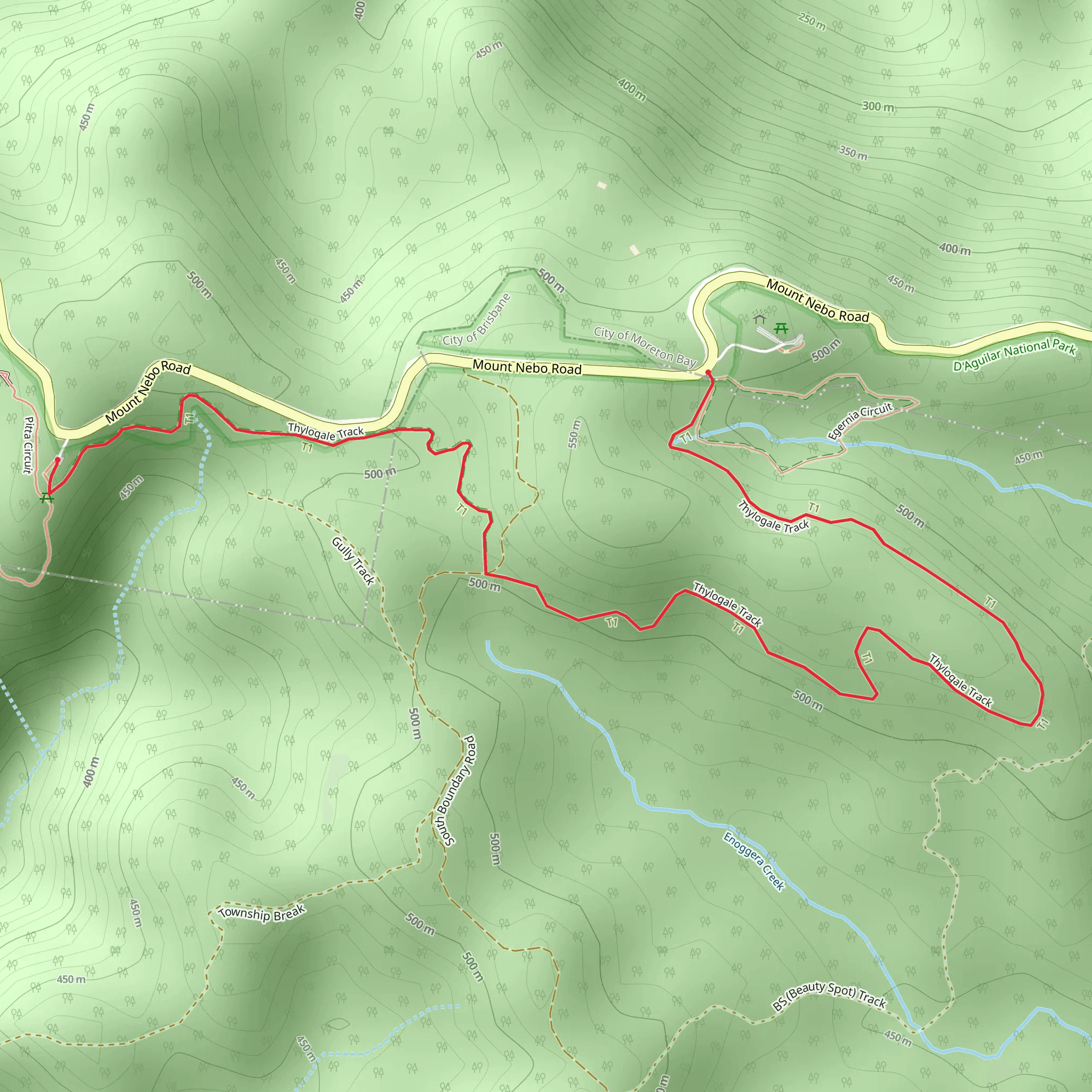 Thylogale Walking Track mobile static map