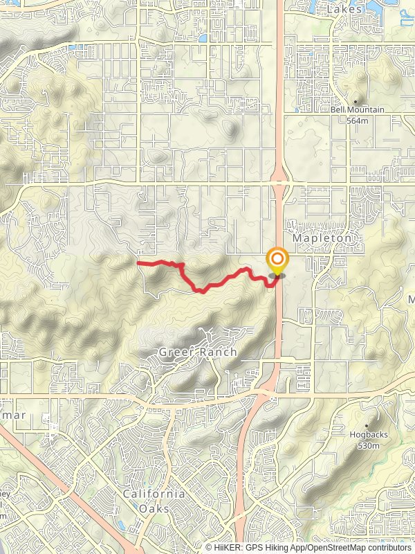 Escondido Freeway Walk mobile static map