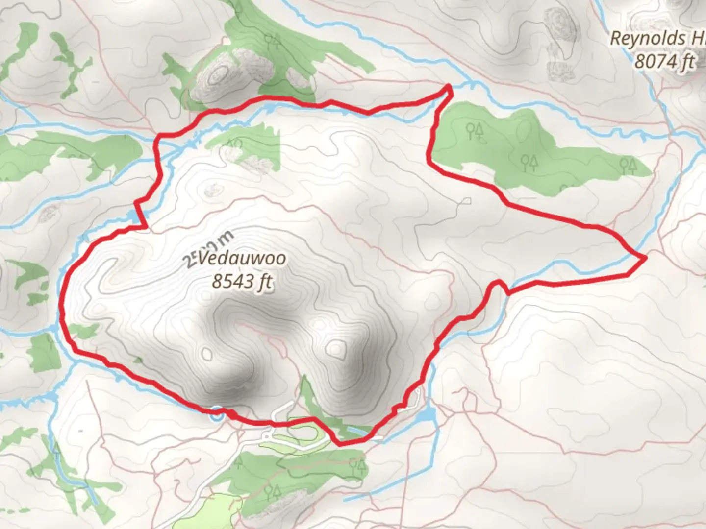 An image depicting the trail Valley Massif Cutoff - Turtle Rock Loop Trail and its surrounding area.