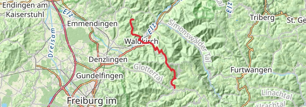 Kandel-Höhenweg stage 5 Map