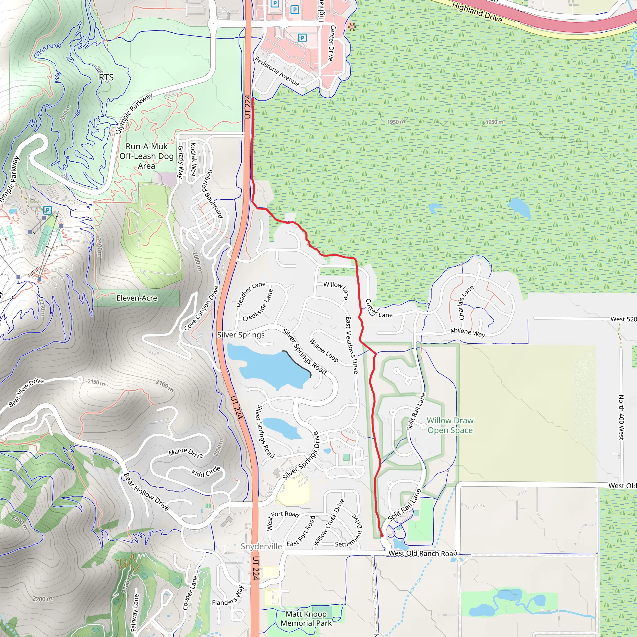 East 224 Trail mobile static map