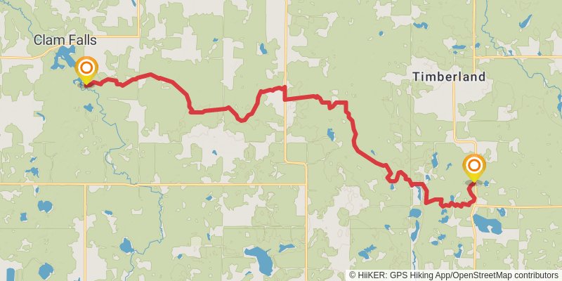 Ice Age National Scenic Trail stage 5 Map