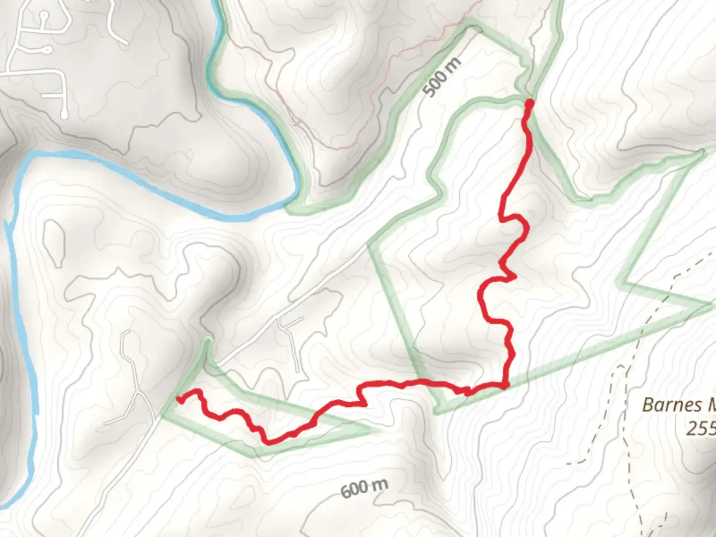 An image depicting the trail Daddys Creek Trail and its surrounding area.