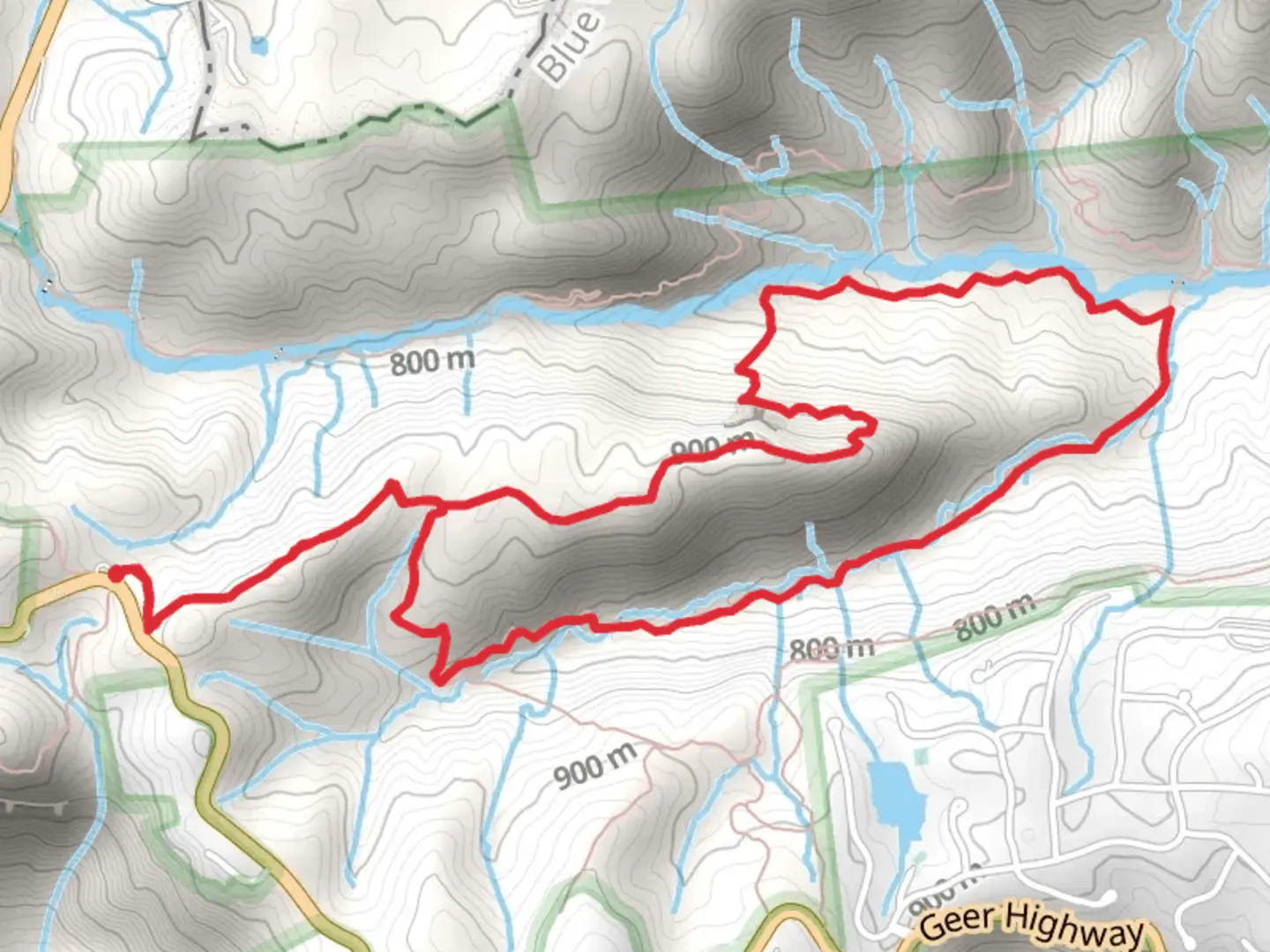 An image depicting the trail Bill Kimball and Coldspring Branch Loop Trail and its surrounding area.