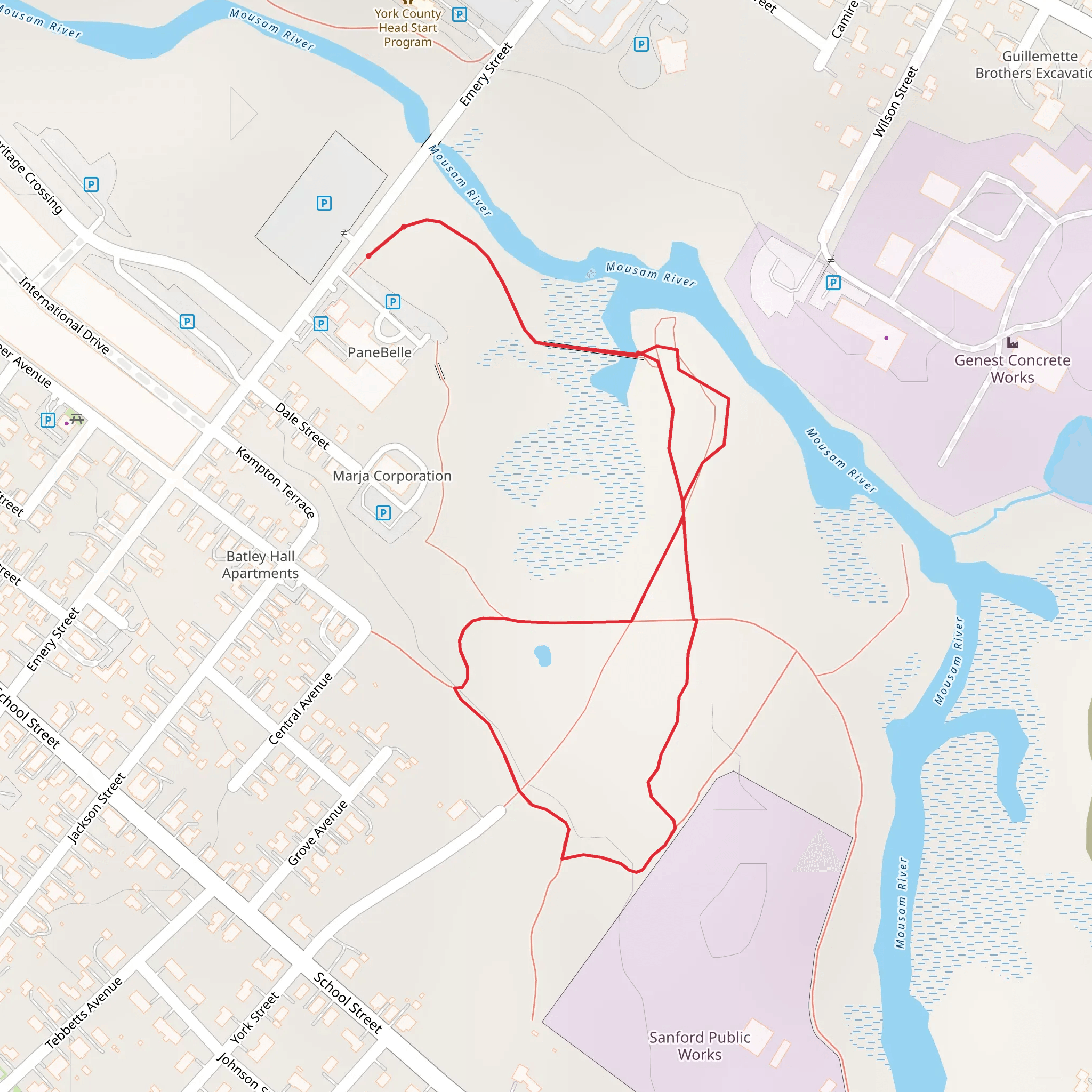 Mousam Loop mobile static map