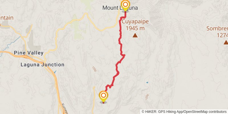 Pacific Crest Trail - Southern California stage 4 Map