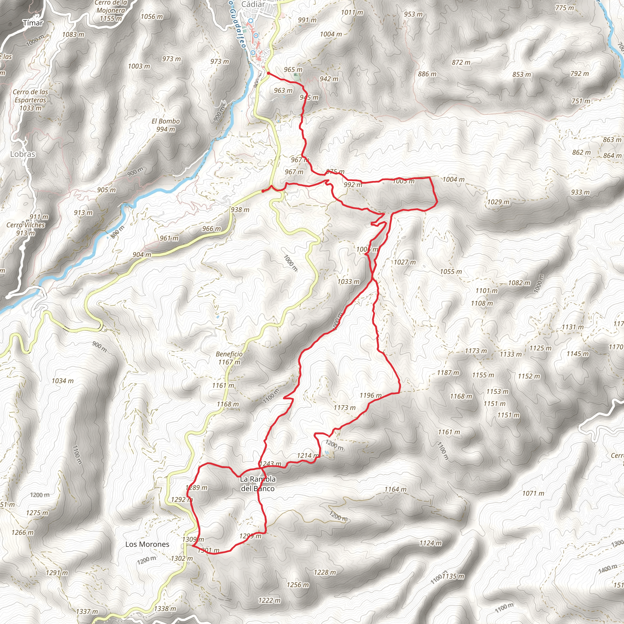 The Contraviesa mobile static map